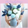 Faux Hydrangea Arrangement With Vase For Home Interior And Gift Idea