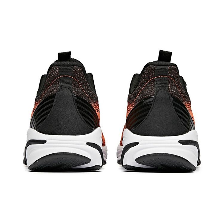 Anta Running Series Mesh Breathable Low-Top Running Shoes Men Sneakers Black Orange 112045522-3
