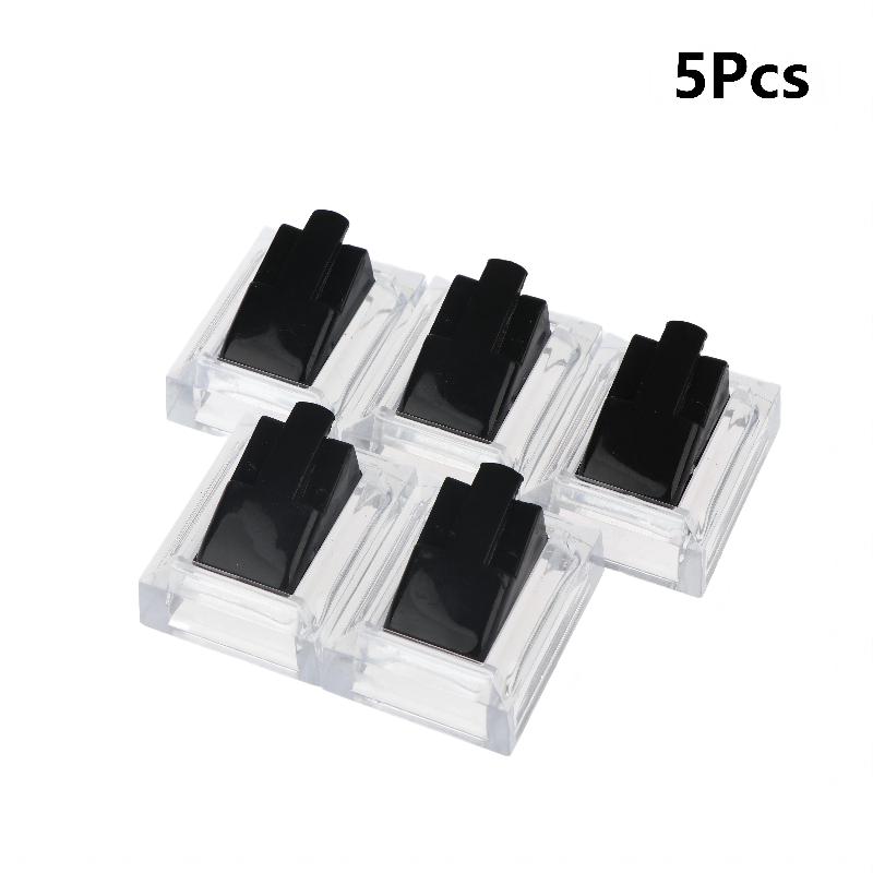 5Pcs Clear Ring Display Stands Ring Jewelry Tray Ring Storage Organizer Shelf For Jewelry Counter Showcase Display Prop