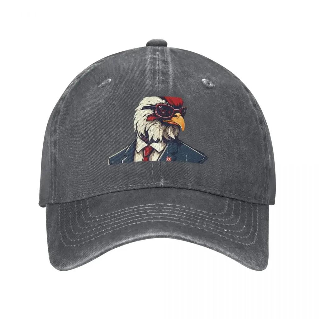rooster in suit Baseball Cap GentleUnisex Hat Hat Unisex Ball Cap party Hat Hats Unisex Womens