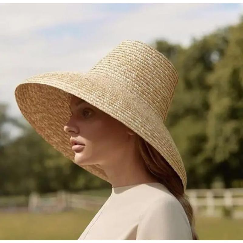

Summer handmade high top straw lady sun cap women leisure holiday beach hat