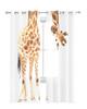 Lustige Giraffe Tier Weiße Tüllvorhänge Für Wohnzimmer Schlafzimmer Küche Dekoration Chiffon Transparent Voile Fenstervorhänge Drapierung