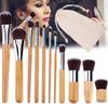 Make-up Pinsel Natürlicher Bambus Make-up Pinsel Set Weiche Puder Creme Kosmetik Pinsel Set
