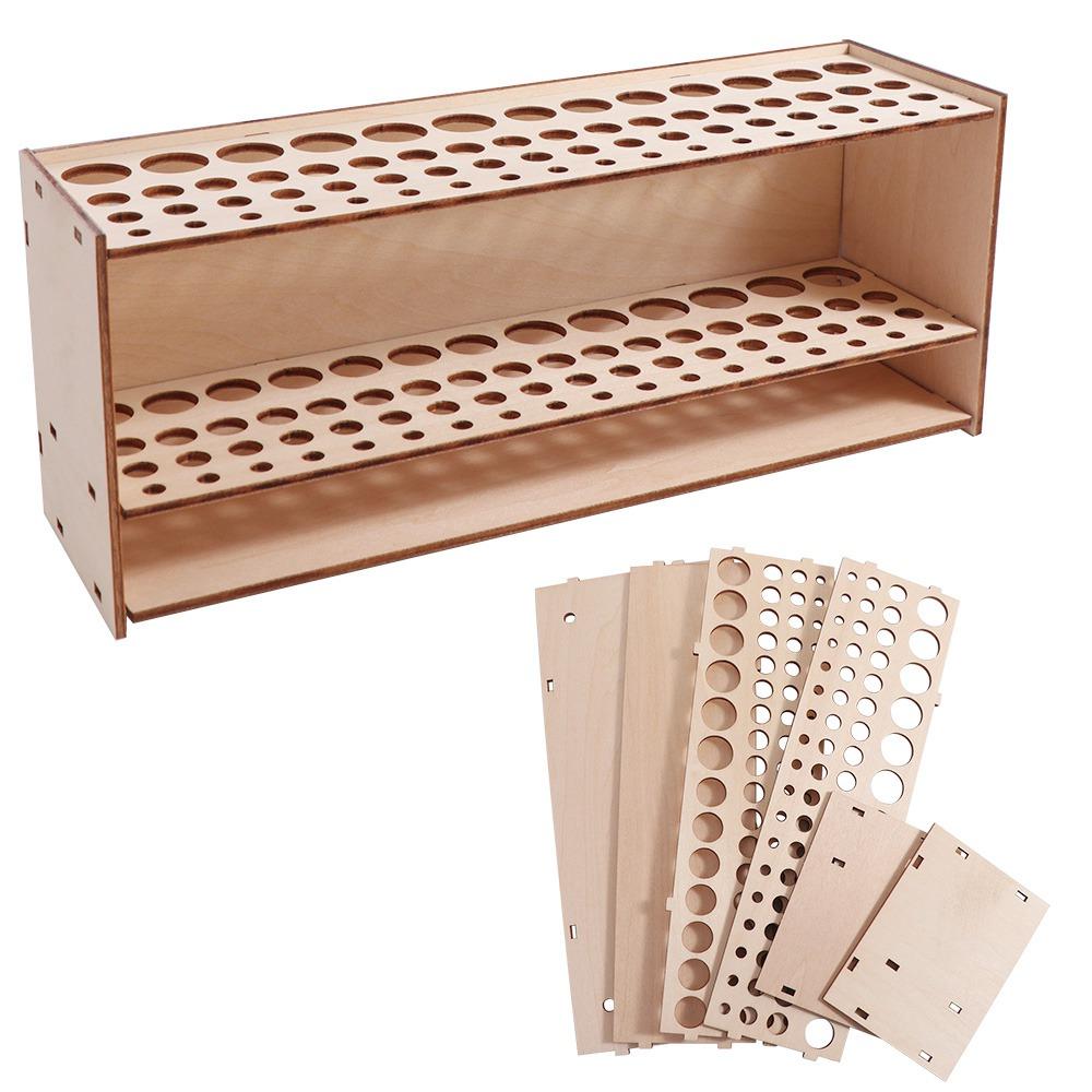 67 Holes Watercolor Brush Rack Household Desk Organizer Cosmetic Brushes Shelf Colored Pencils