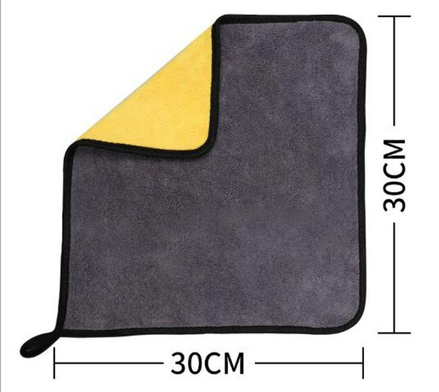 

Двосторонній товстий абсорбуючий рушник з коралового флісу для миття автомобіля