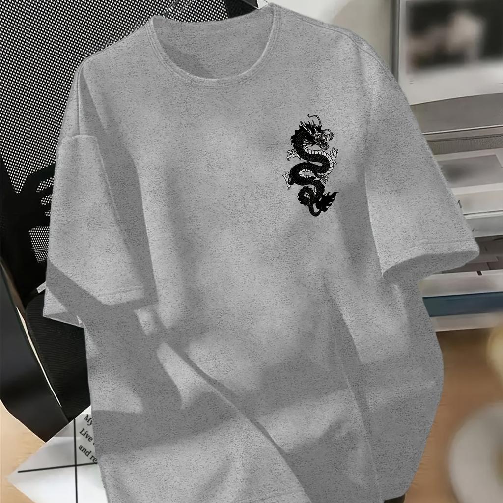 Vintage Japanese Dragon Back Print TShirt Unisex World Of Dragon 1990 Kanji Graphic Short Sleeve Harajuku Street Tees