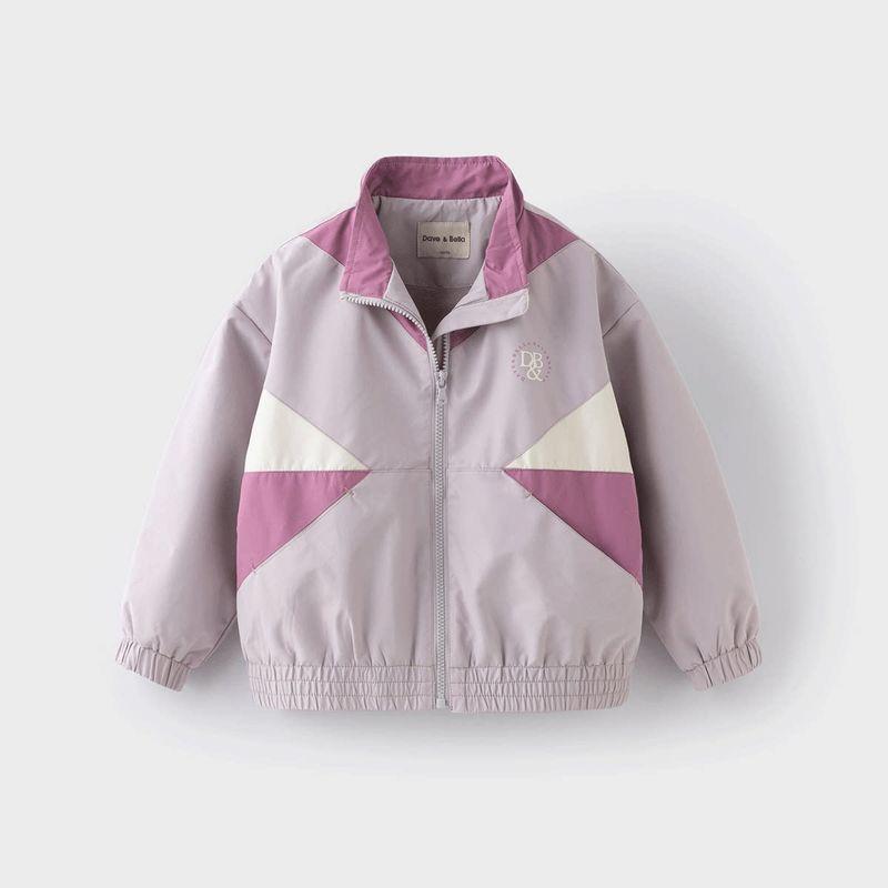 David Bella Kidsren s Boys and Girls Three-Proof Outdoor Jacket Windproof Jacket Spring New Style Fleece Jacket Kidsren s Clothing Purple [Ready Stock] 150