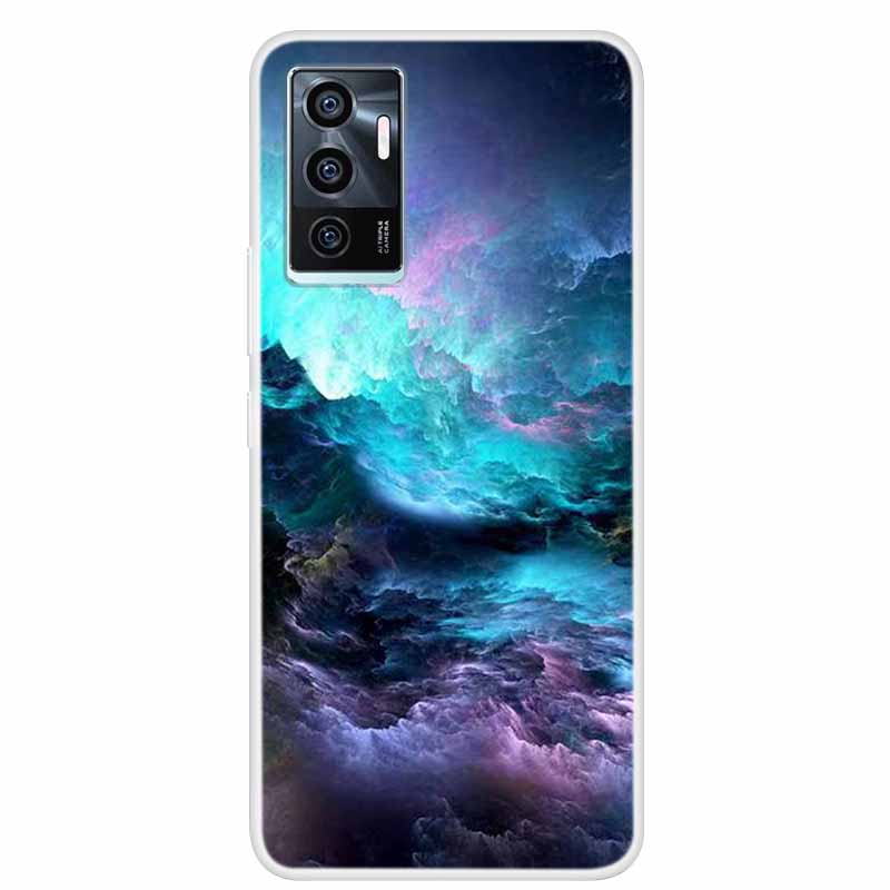 For vivo V23e V21E 5G 4G Cases Transparent Marble Soft TPU Silicone Back Covers for Vivo V21 5G Cases Clear Bumper for vivoV21