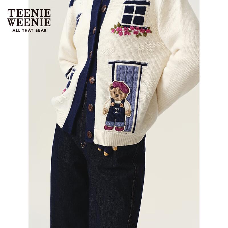 Teenie Weenie Women's Embroidered Knit Cardigan