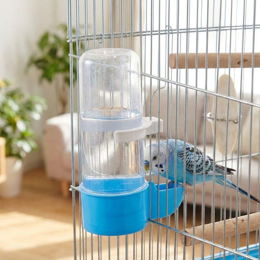 Plastic Bird Water Dispenser Leak-Proof Parrot Drinking Bottle Bird Food Container  Travel