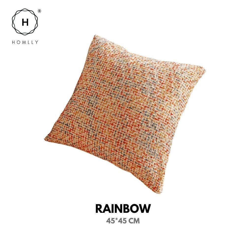 Homlly Orangey Printed Pillow Cushion Cover (X2PCS)
