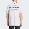 adidas X Mercedes-Amg Petronas F1 Collaboration Team Casual Comfortable Striped Polo Shirt Men Tops White Black JW0586