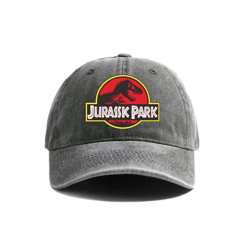 2026 Jurassic Park Baseballkappe Used Look Hüte Kappe Dinosaurier Herren Retro Outdoor Sommer Verstellbare Mütze Lässig Vielseitig Sonnenschutz