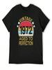 Urodzony 1972 Urodziny Stary Prezent Vintage 1972 Zabawny Na Urodziny Koszulka Zabawne Koszulki Krótki Rękaw Koszulka Zabawne Koszulki unisex