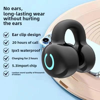 Csontvezetéses Bluetooth Fülhallgató Vezeték nélküli Fülcsipeszes Sport Fülhallgató Hosszú Üzemidővel
