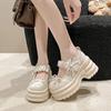 Baotou Sandals Women's Summer New Hollow Breathable Single Shoes Thick Sole Inner Height Increase Small Mary Jane Women's Shoes
