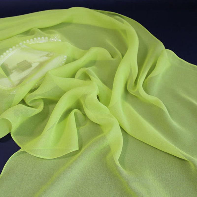 Korean Solid Chiffon Transparent Travel Holiday Beach Towel Women's Silk Scarf Female Summer Thin Long Sunscreen Shawl V10