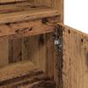 Bathroom Furniture Set with Shelf 3 pcs Reclaimed Wood Look Wood Based Material