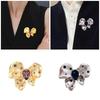 Elegante Spilla Farfalla di Cristalli Design Vintage in Lega Ornamento per Donne Abiti Cappelli Borse Accessori per Feste di Matrimonio