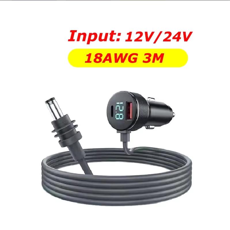 2m/3m Starlink Mini Automašīnas Adapteris Stabila