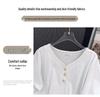 Plus Size V-Neck Mid-Length Short-Sleeve T-Shirt for Women