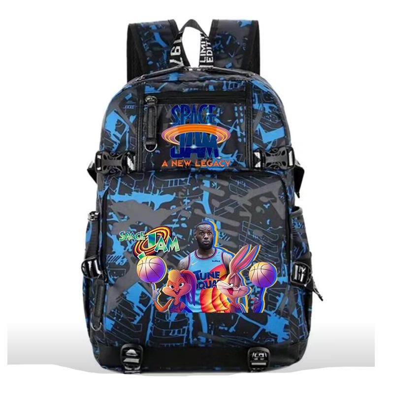 Trendy high school student schoolbag, male and female style personalized college student backpack, fashionable and simple student back