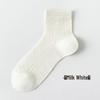 Women's Mulberry Silk Stockings - Summer Thin Mesh, Breathable, Seamless, Mid-Calf Socks for Spring/Autumn, Solid Color.