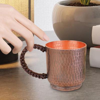 Turkish Copper Mug Tea with Handle Drinking Gifts Moscow Mules Hammered Coffee