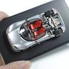 RM Rhino 1:64 CC850 silver Magnetic Rear Cover Alloy Car Model Collection