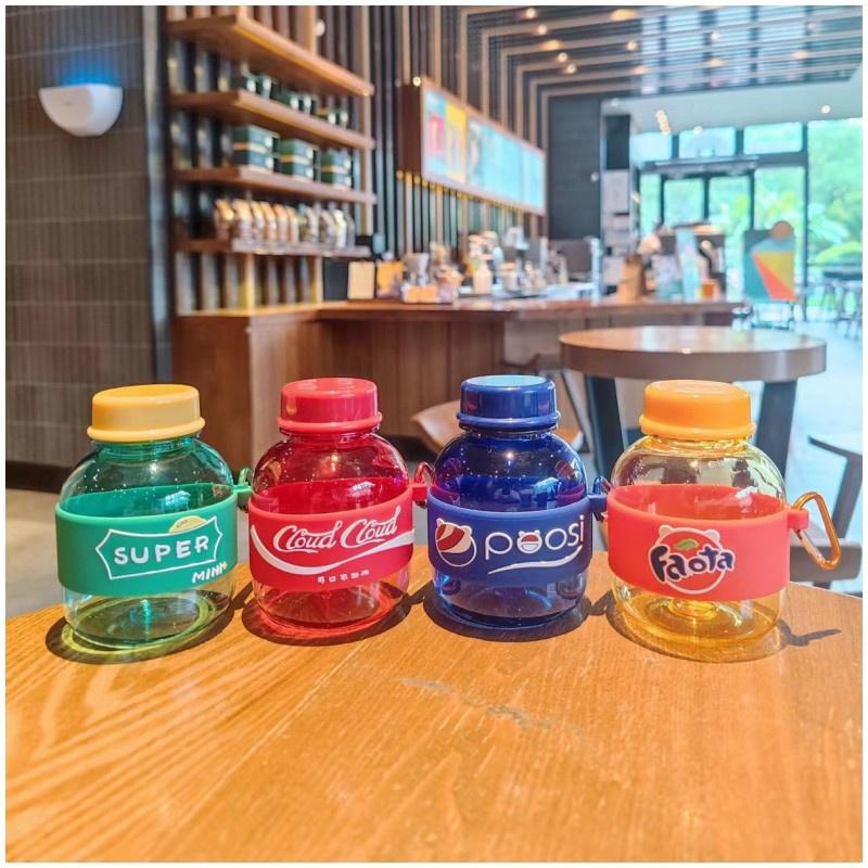 Zihong Niedlicher Mini-Pinguin-Becher im Ins-Stil für unterwegs - 300 ml Tragbarer Cartoon-Becher für Jungen und Mädchen