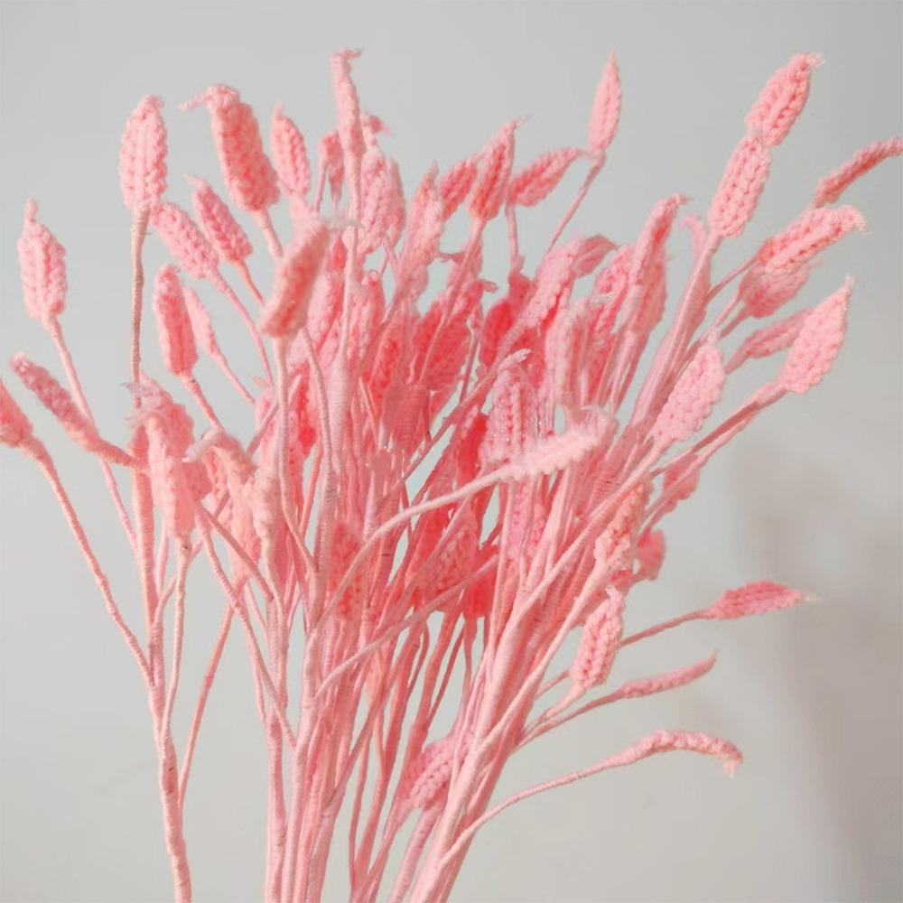 Homemade Crochet Artificial Flowers Cute Woven Plants Branch Wedding Party Decor