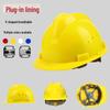 Casco di Sicurezza in ABS Traspirante Tipo V, Spesso e Anti-Schiacciamento, Norma Nazionale per la Protezione del Lavoro.