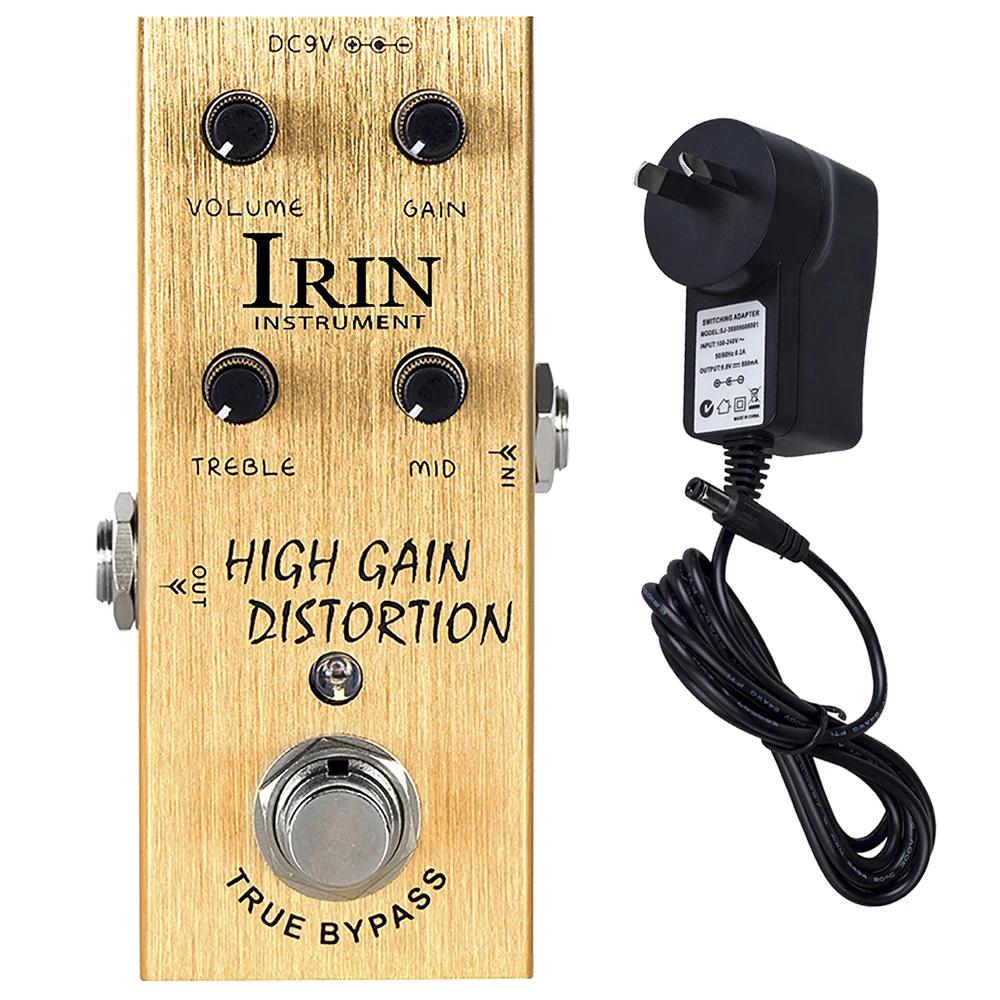 IRIN AN-14 Guitar Pedal High Gain Distortion Effect from AC/DC Crunch to Heavy Metal Full Range EQ Guitar Pedal with 9V Adapter