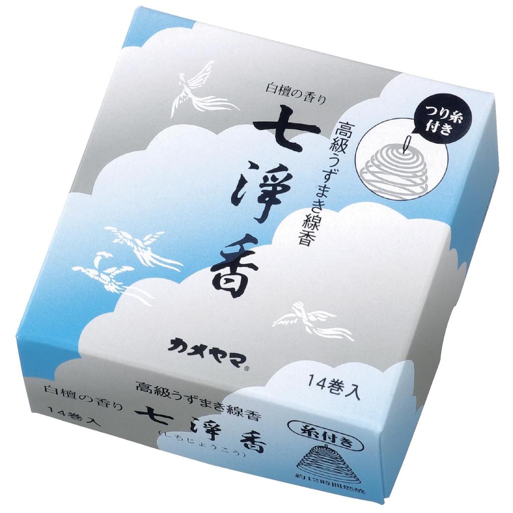 Kameyama Shichijoko Incense Sticks with Hanging 14 Approximately 12 Incense Spiral Line, Rolls, Hours,