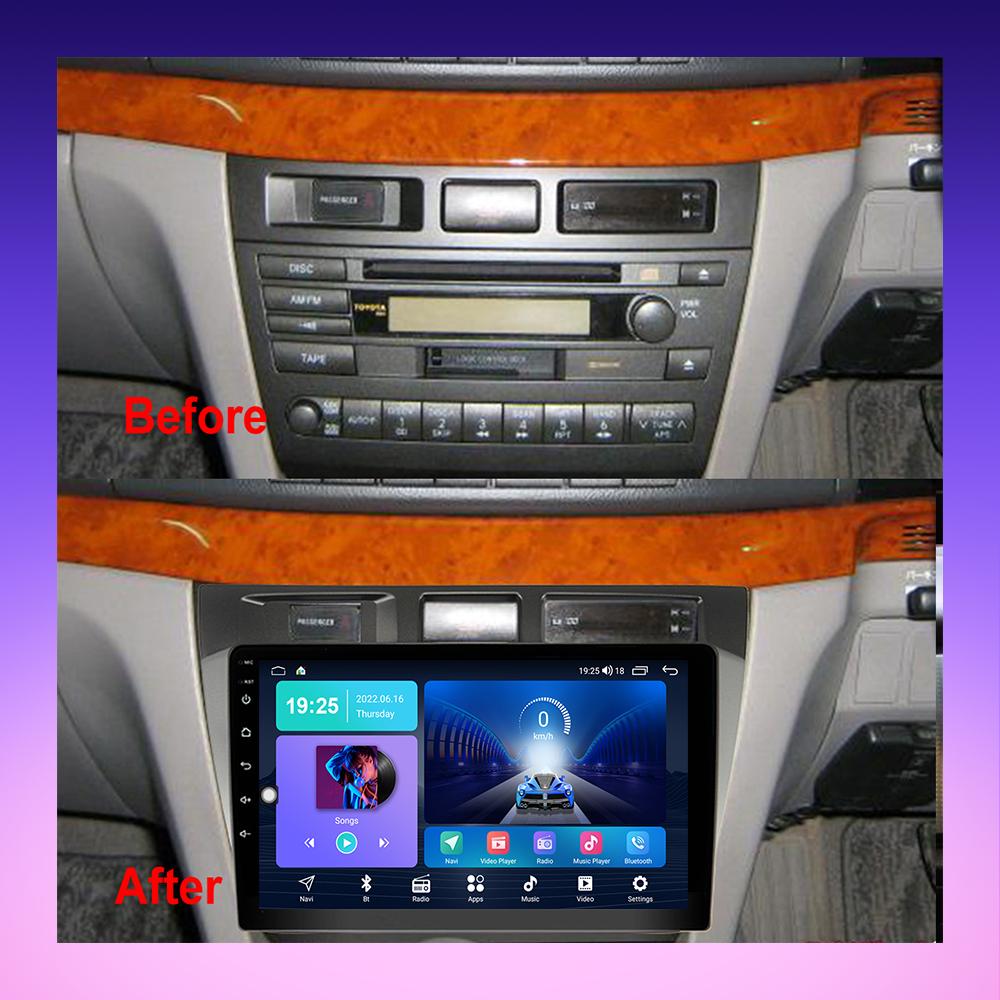 2 DIN Android Carplay Car Radio For Toyota Mark 2 JZX110 Verossa 2000-2007 Multimedia Player Head Unit Stereo GPS Navigation BT WIFI 2+32GB