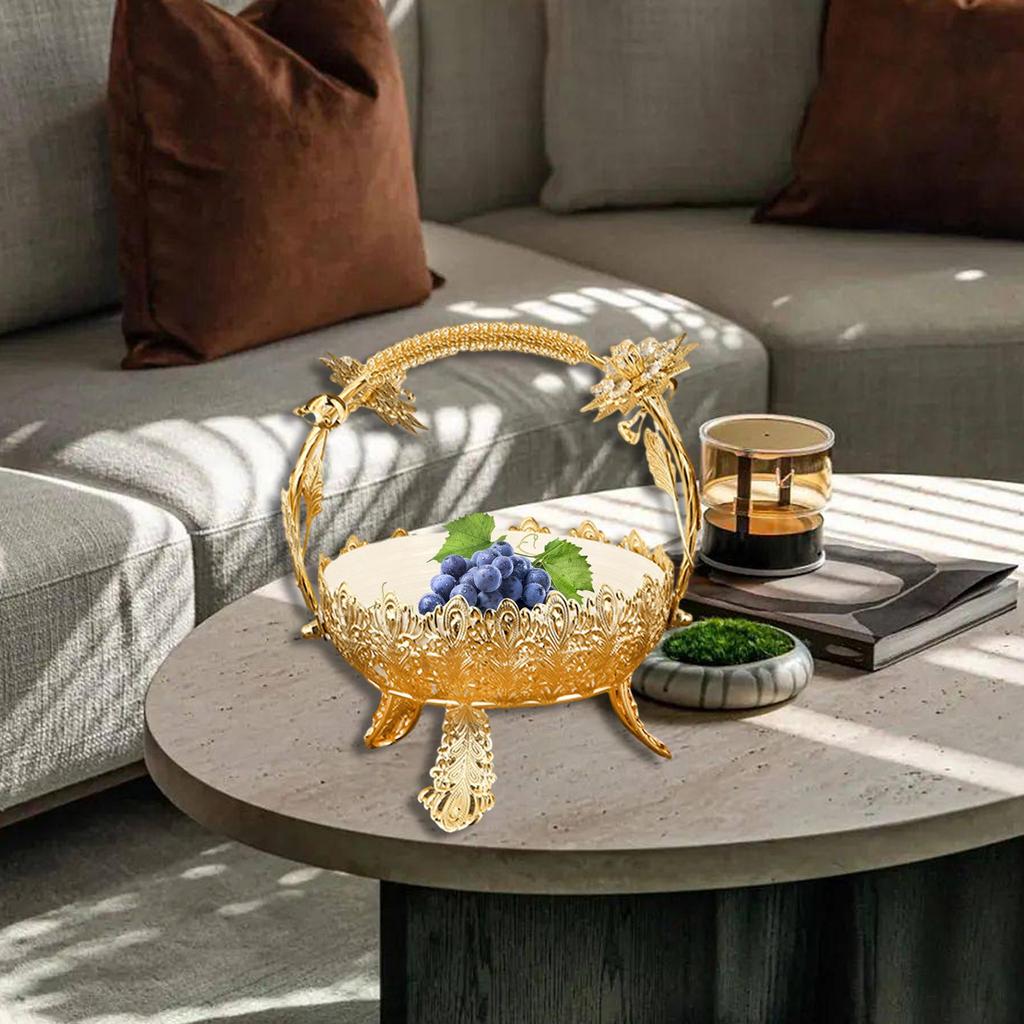 Hollow Out Fruit Plate Decorative Creative European Candy and Fruit Plate for