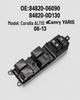 Power Window Switch, 15-Pin for Corolla/Camry (2006-2013) - Part 84820-06090 0D130