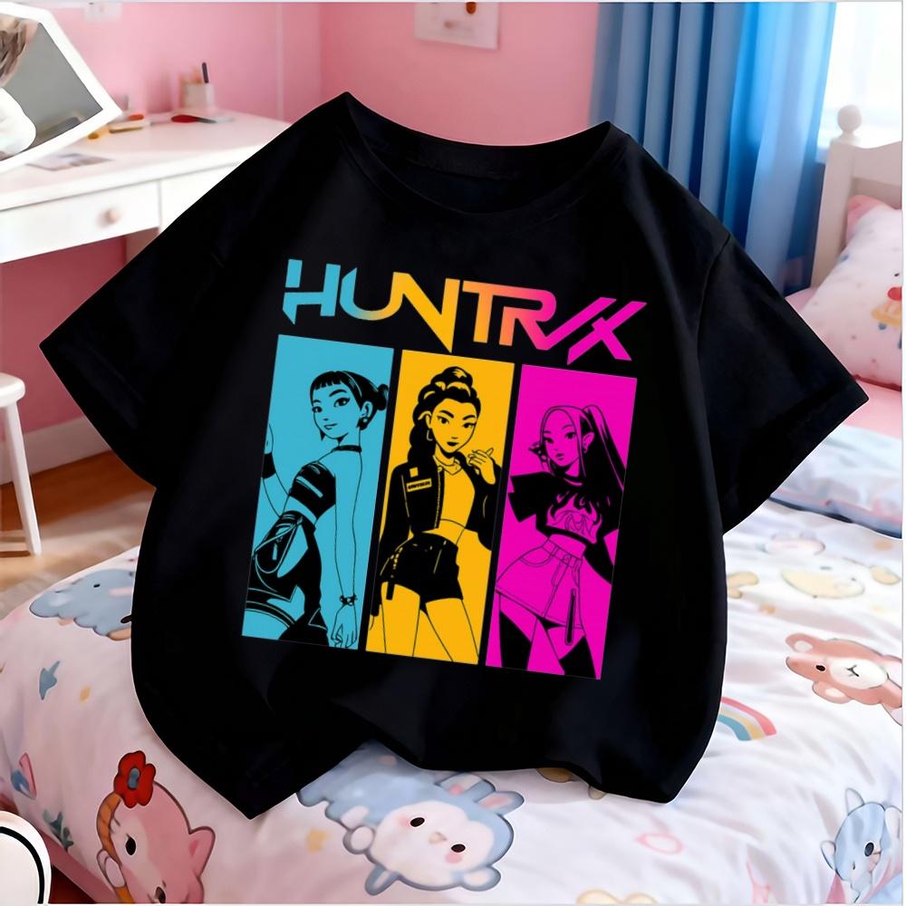 

Kpop Demon Hunters Children s 3D Printed Casual Short Sleeve Fashionable Personalized Summer Comfortable Soft Children s T-Shirt 140