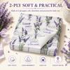 Lavender Floral Paper Napkins 40Pcs 2-Ply Table Napkins for Tea Party Wedding Birthday Decor