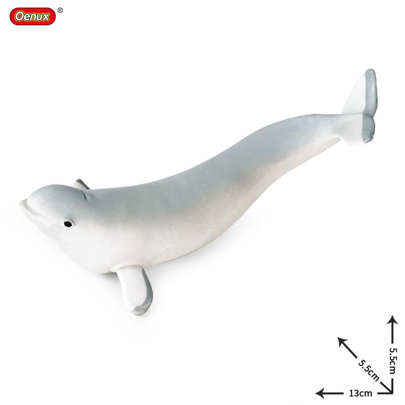 Oenux Ocean Animals Action Figures Sealife Shark Whare Megalodon Model Figurines PVC Home Decoration Kid Cognitive Education Toy