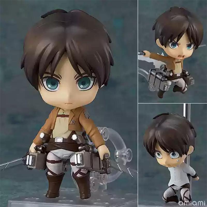 Attack On Titan Animation Comic Peripheral Toy Eren Mikasa Levi Hange Reiner Anime Action Movable Model Figures Collection NTR