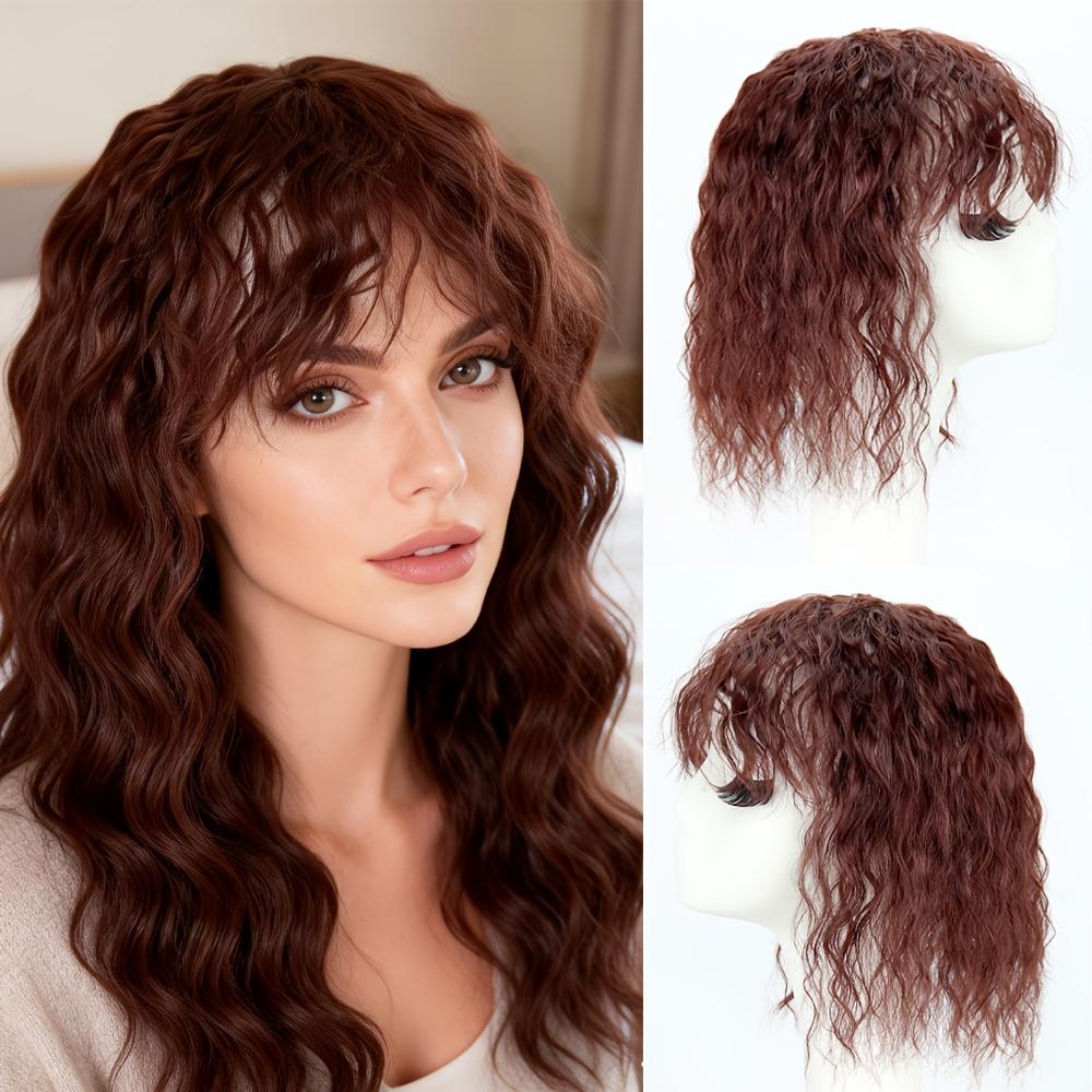 The Water Wave Top Hair And Bangs Add Volume for Women, Making Thinning Hair Less Visible with -Looking Clips That Seamlessly Blend for Everyday Use