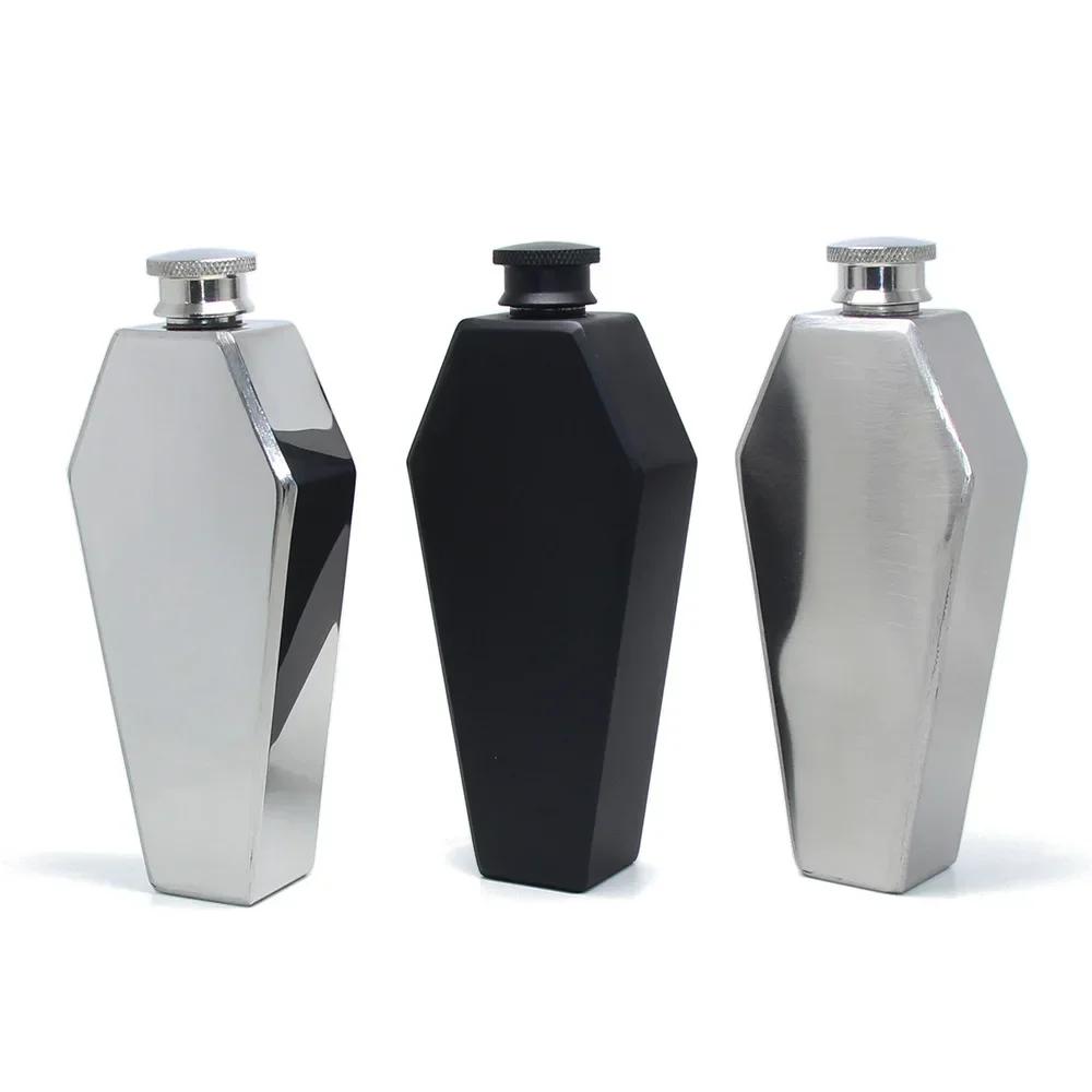3,5 oz mini placatka 100 ml personalizovaný tvar rakve nový přenosný džbán z nerezové oceli na víno cestovní bar dárkové potřeby