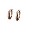 New Trendy Fashion Temperament Exaggerated Round Diamond-set Semi-round Ear Clips