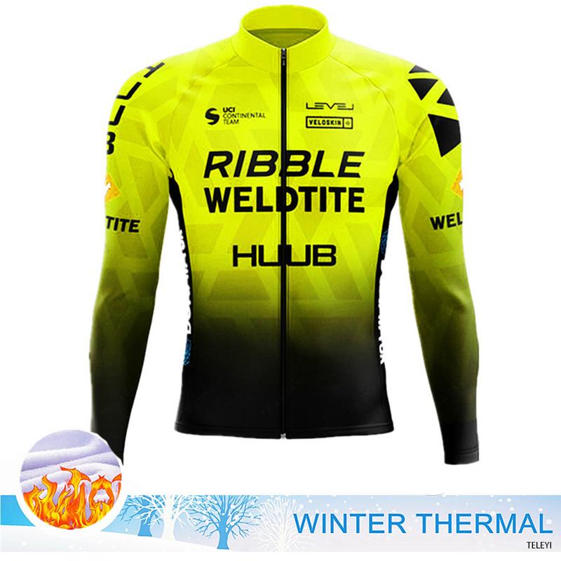 

2026 Winter Warm Cycling Clothing Set Team Winter Cycling Jersey Set Bicycle Sportwear Suit Uniform Ciclismo Road Bike Clothing Bicicleta 06 Asian size -XS