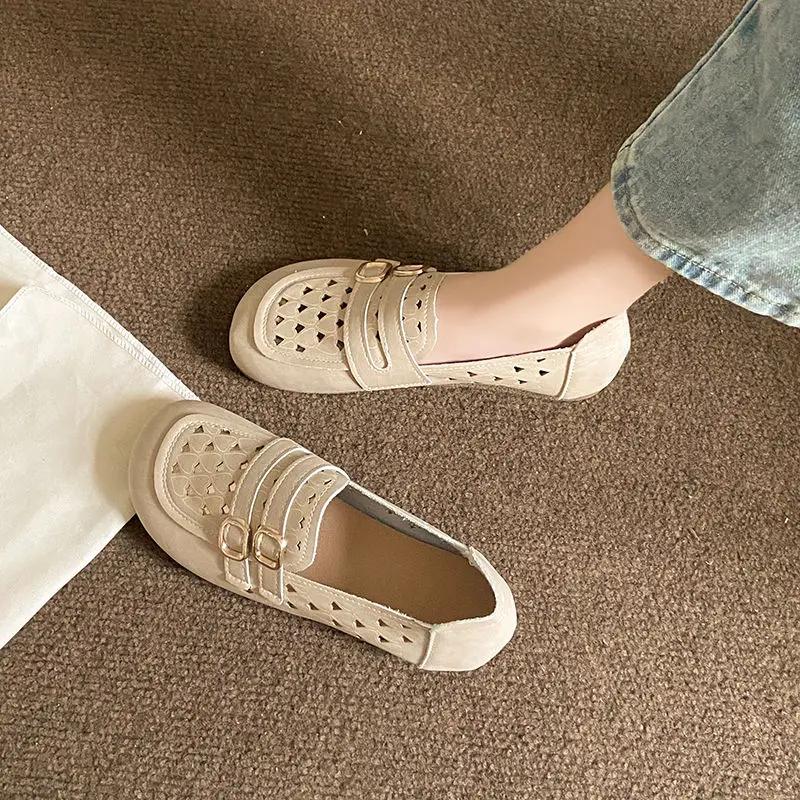 Fashion Ladies Footwear Breathable High Quality Fashion Elegant Dress Lastest Korean Style Low Price Luxury Brand 39 Women's Flat Shoes