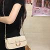 Li Cha's new high-end sense simple temperament small square bag single shoulder messenger bag fashionable versatile underarm bag women