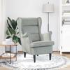Armchair Light Grey Velvet