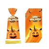 50pcs Exquisite Halloween Candy Bag Cute Drawstring Bag Snacks Candy Biscuit Bag  Trick or Treat
