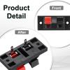uxcell Spring Terminal Connector Jack Speaker Terminal Strip Speaker Joint Test Clips 2-Way Clips, Push-Release Plates, Sockets, Blocks, Clamps, WP2-1
